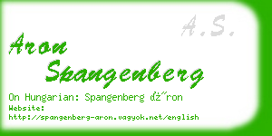 aron spangenberg business card